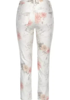 Lange Hosen|LASCANA 7/8-Jeggings Weis-Bedruckt