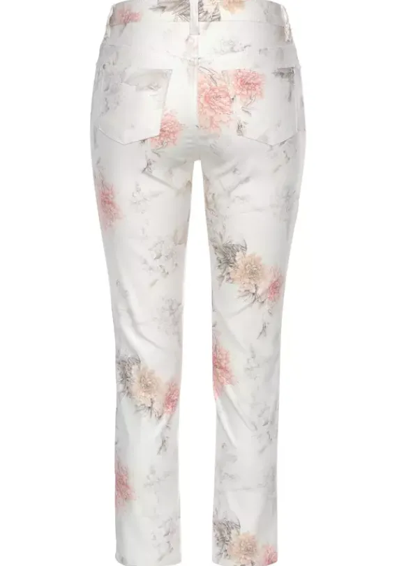 Lange Hosen|LASCANA 7/8-Jeggings Weis-Bedruckt