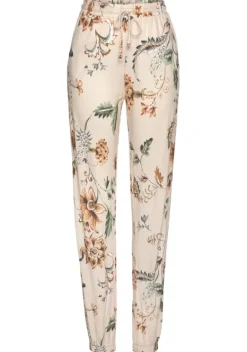 Lange Hosen|Buffalo Jerseyhose Beige-Bedruckt