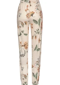 Lange Hosen|Buffalo Jerseyhose Beige-Bedruckt