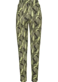 Lange Hosen|s.Oliver Jerseyhose Khaki Bedruckt