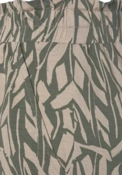 Lange Hosen|Buffalo Jerseyhose Khaki-Sand Bedruckt