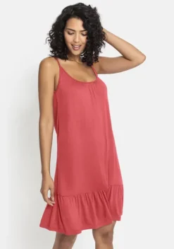 Kurze Kleider|Vivance Jerseykleid Koralle