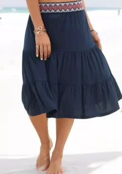 Rocke|s.Oliver Jerseyrock Blau