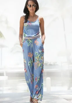 Overalls|Buffalo Jumpsuit Blau Bedruckt