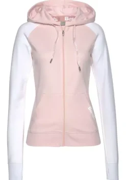 Jacken & Mantel|Bench. Kapuzensweatjacke Rosa-Weis