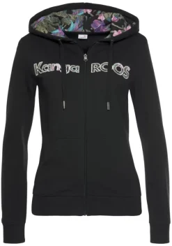 Jacken & Mantel|KangaROOS Kapuzensweatjacke Schwarz