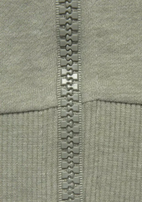 Jacken & Mantel|Elbsand Kapuzensweatjacke"Kelina" Grun Meliert