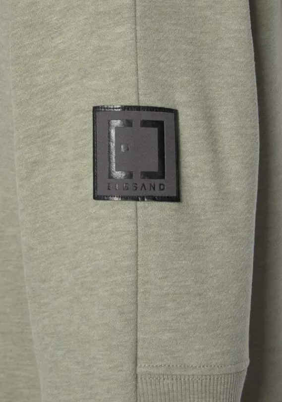 Jacken & Mantel|Elbsand Kapuzensweatjacke"Kelina" Grun Meliert