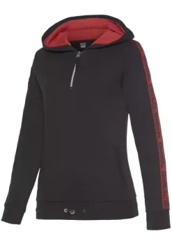 Damenshirts|Bench. Kapuzensweatshirt Schwarz