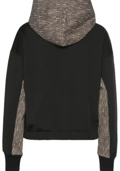 Damenshirts|Venice Beach Kapuzensweatshirt Toffee-Schwarz