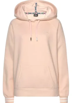 Damenshirts|Buffalo Kapuzensweatshirt Hellrosa
