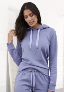 Damenshirts|H.I.S Kapuzensweatshirt Blue