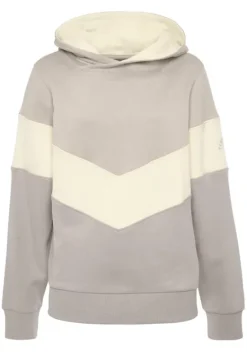 Damenshirts|Venice Beach Kapuzensweatshirt Beige-Vanille