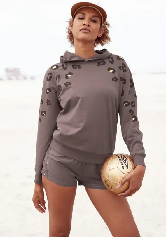 Damenshirts|Bench. Kapuzensweatshirt Nougat-Leo