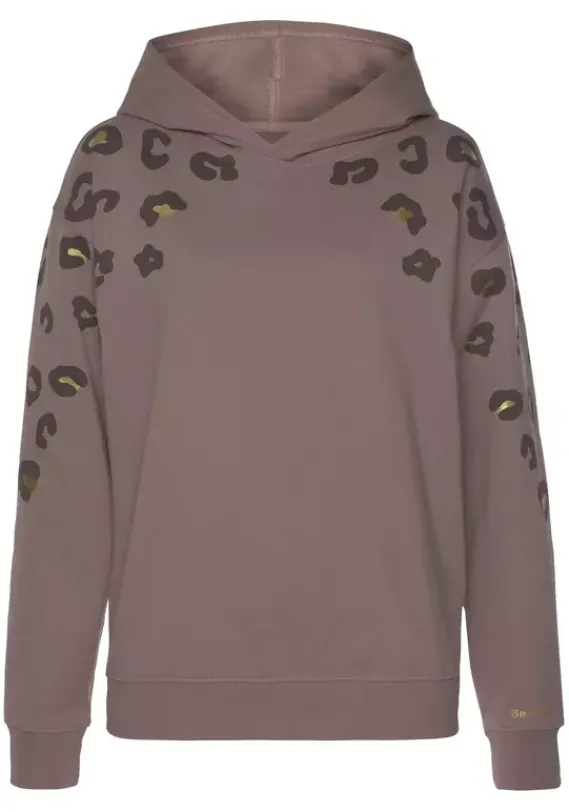 Damenshirts|Bench. Kapuzensweatshirt Nougat-Leo