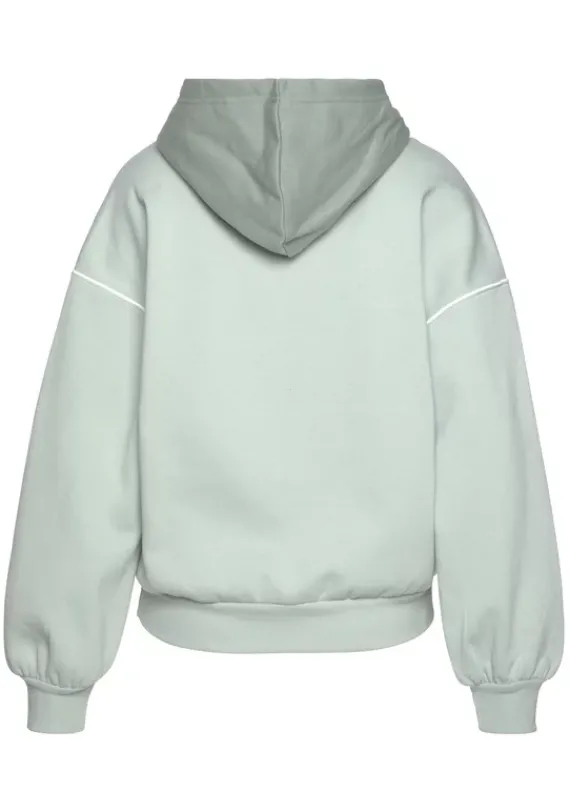 Damenshirts|Bench. Kapuzensweatshirt Graugrun-Hellgrun