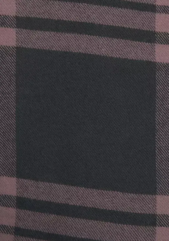 Blusen|LASCANA Karobluse Lila-Schwarz-Kariert