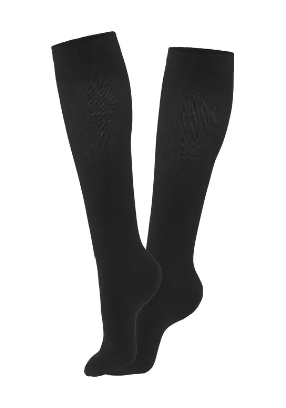 Socken|H.I.S Kompressionsstrumpfe Schwarz