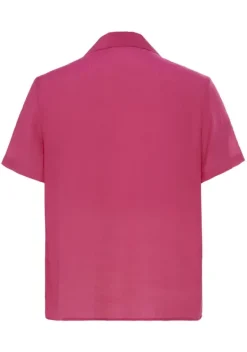 Blusen|Vivance Kurzarmbluse Pink