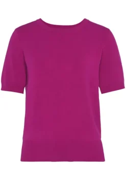 Pullover|Buffalo Kurzarmpullover Fuchsia