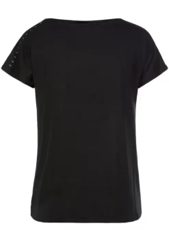 Damenshirts|Venice Beach Kurzarmshirt Schwarz