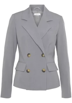 Jacken & Mantel|LASCANA Kurzblazer Grau Meliert
