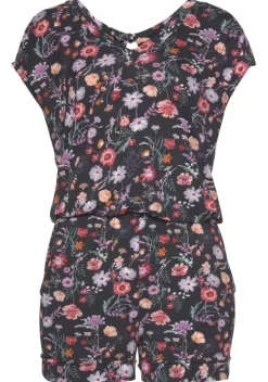 Overalls|LASCANA Kurzoverall Geblumt