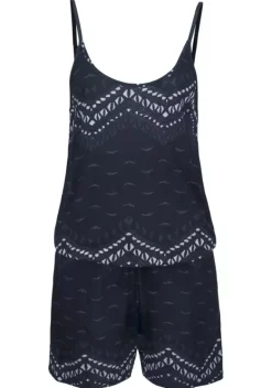 Overalls|LASCANA Kurzoverall Anthrazit-Weis