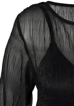 Blusen|LASCANA Langarmbluse Schwarz