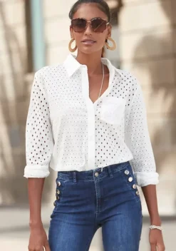 LASCANA Blusen<Langarmbluse