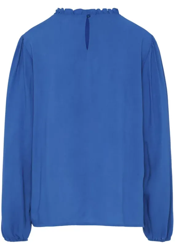 Blusen|LASCANA Langarmbluse Blau