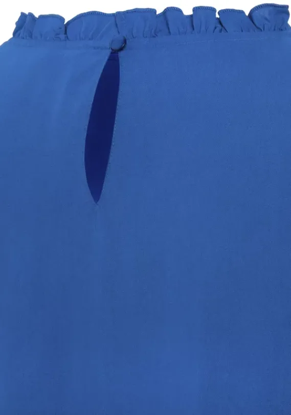 Blusen|LASCANA Langarmbluse Blau