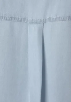 Blusen|Vivance Langarmbluse Blue Washed