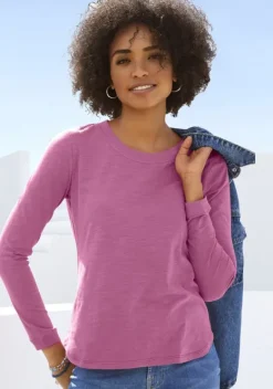 Damenshirts|Vivance Langarmshirt Pink