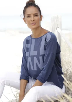 Homewear-Oberteile|Elbsand Langarmshirt"Niola" Marine