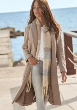 Jacken & Mantel|Buffalo Langmantel Sand Meliert