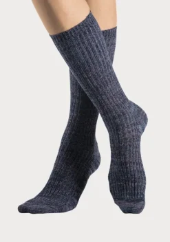 Socken|LASCANA Langsocken 1X Gelb-Bunt, 1X Grun-Bunt, 1X Rot-Bunt, 1X Blau-Bunt, 1X Hellbraun-Bunt