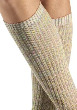 Socken|LASCANA Langsocken 1X Gelb-Bunt, 1X Grun-Bunt, 1X Rot-Bunt, 1X Blau-Bunt, 1X Hellbraun-Bunt