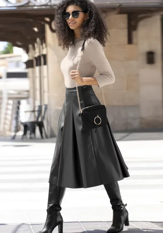 LASCANA Rocke<Lederimitatrock