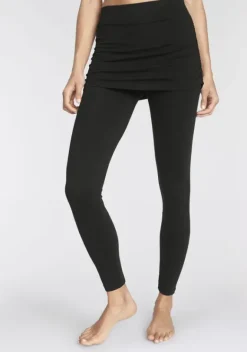 Homewear-Leggings|Vivance active Leggings Schwarz