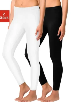 Homewear-Leggings|Vivance active Leggings Weis, Schwarz