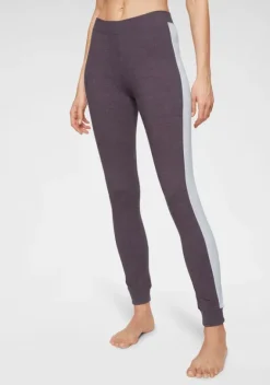Homewear-Leggings|Arizona Leggings Anthrazit-Meliert, Pflaume