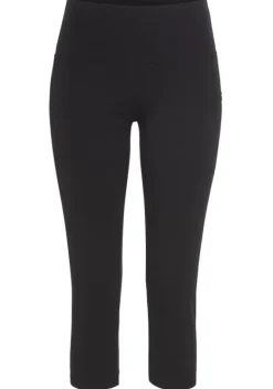 Relaxhosen|LASCANA ACTIVE 3/4-Leggings Schwarz
