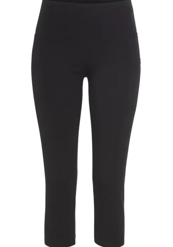Relaxhosen|LASCANA ACTIVE 3/4-Leggings Schwarz
