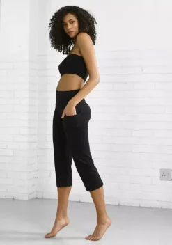 Relaxhosen|LASCANA ACTIVE 3/4-Leggings Schwarz