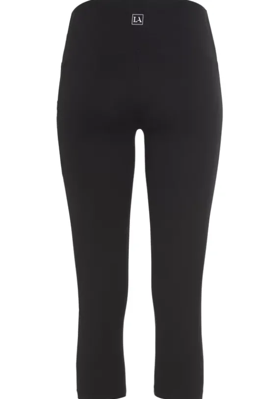 Relaxhosen|LASCANA ACTIVE 3/4-Leggings Schwarz
