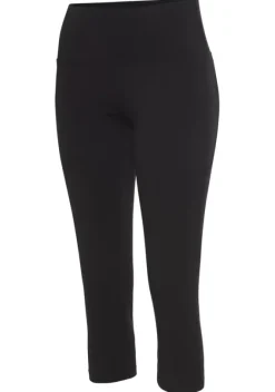 Relaxhosen|LASCANA ACTIVE 3/4-Leggings Schwarz