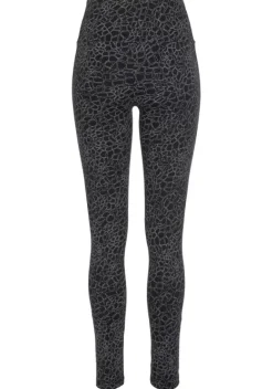Homewear-Leggings|H.I.S Leggings Schwarz-Bedruckt, Schwarz-Uni