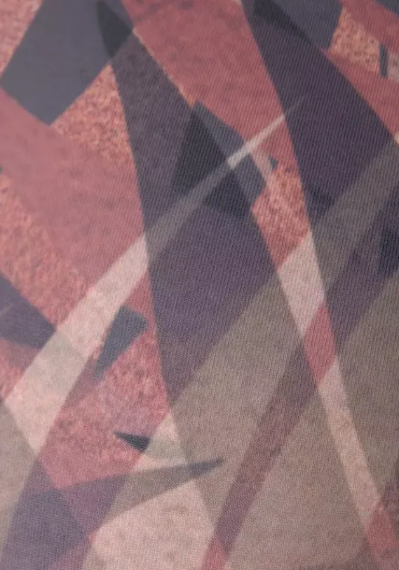 Relaxhosen|LASCANA ACTIVE Leggings"Tropical" Gemustert-Braun-Beige-Grau